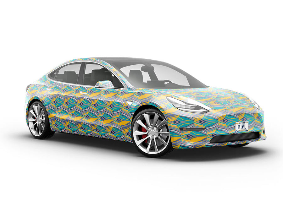 Split Personality Art Deco Vehicle Vinyl Wrap