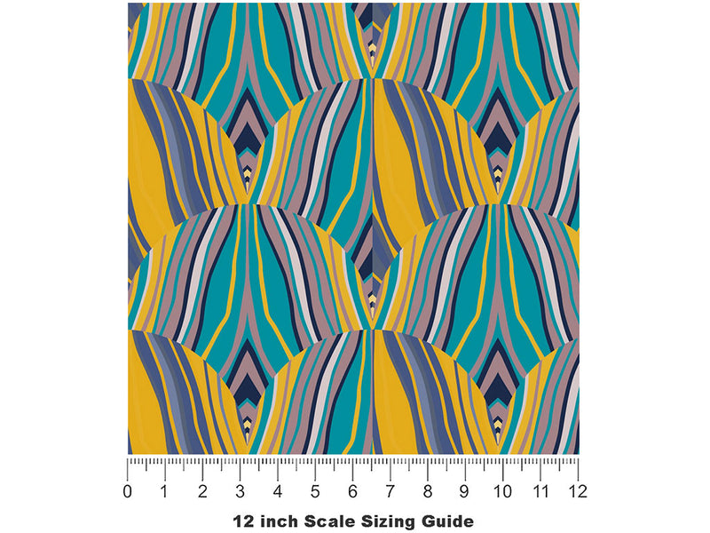 Split Personality Art Deco Vinyl Film Pattern Size 12 inch Scale~Rwraps Split Personality Art Deco Sizing Chart~2
