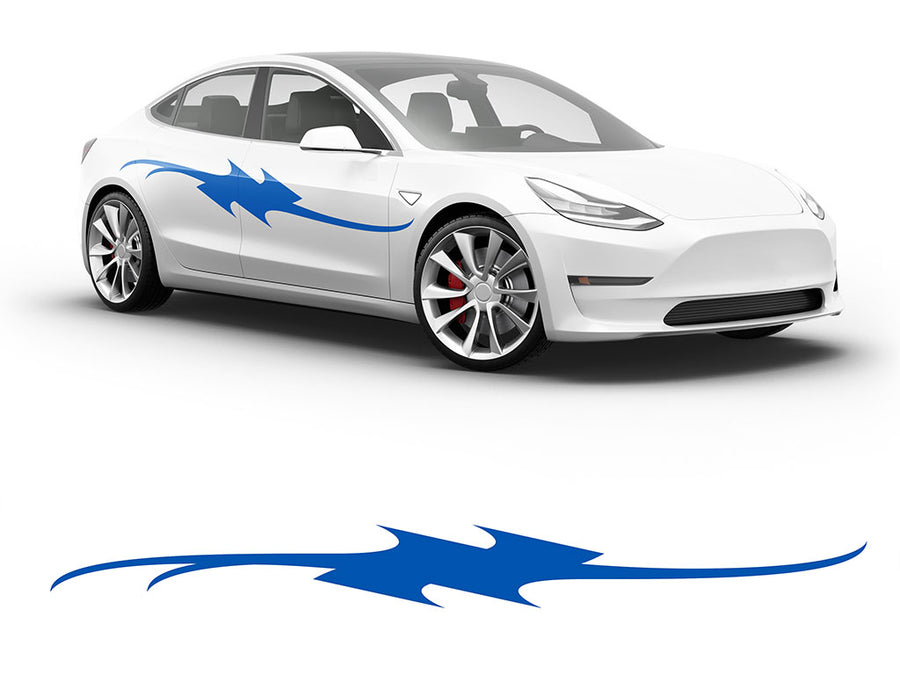 3M Azure Blue Splurge Body Graphic~Full Side Auto Decal Kit~0