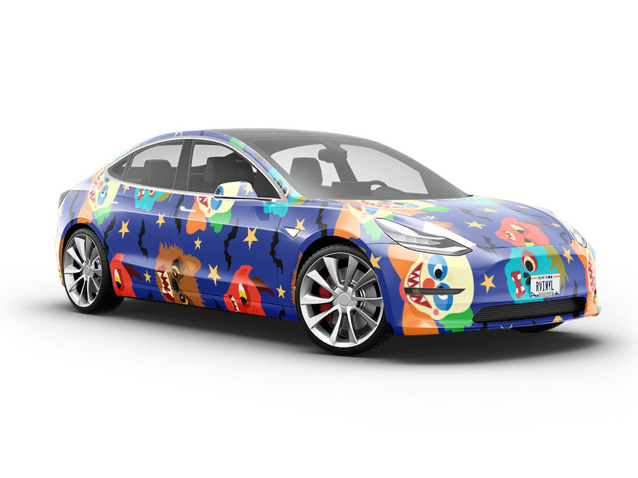 Spooky Friends Halloween Vehicle Vinyl Wrap