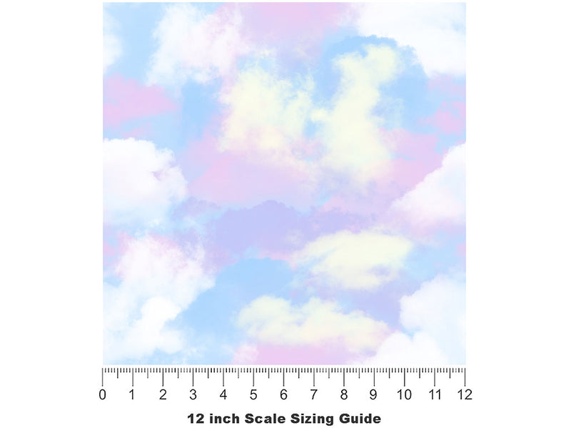 Spotted Dusk Sky Vinyl Film Pattern Size 12 inch Scale~Rwraps Spotted Dusk Sky Sizing Chart~2