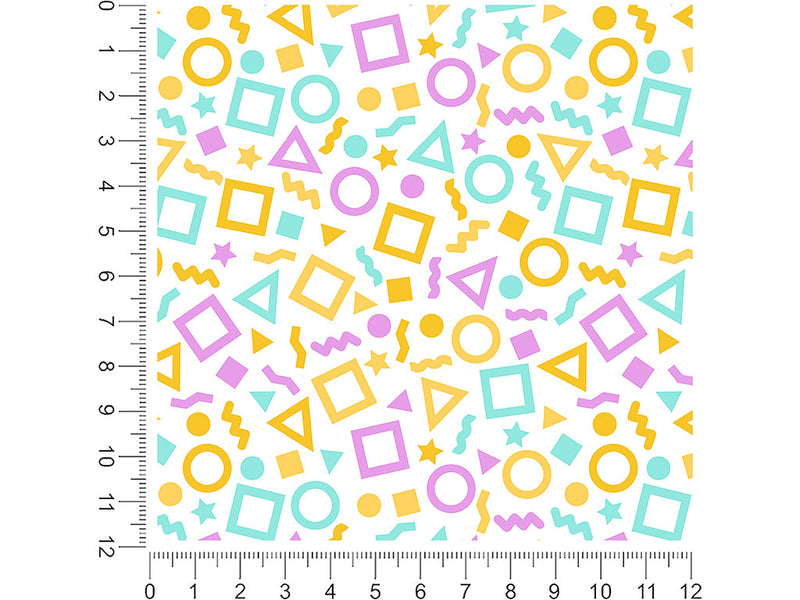 spring confetti abstract geometric 1ft x 1ft Craft Sheets