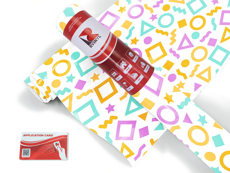 spring confetti abstract geometric Craft Vinyl Roll