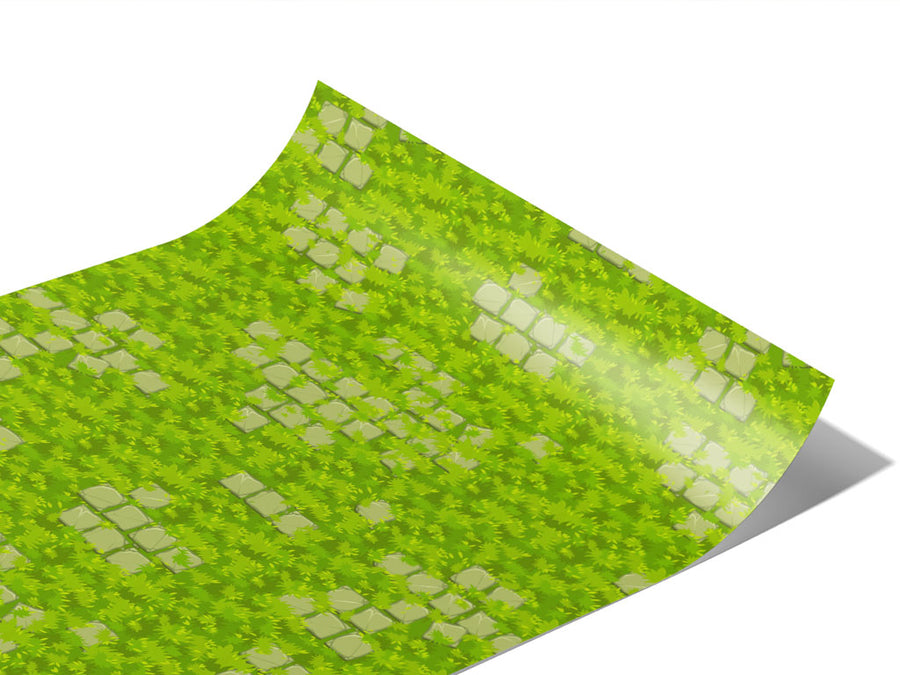 Spring Pathway Brick Vinyl Wraps~Rwraps Series 914 Digitally Printed Vinyl Wrap~1