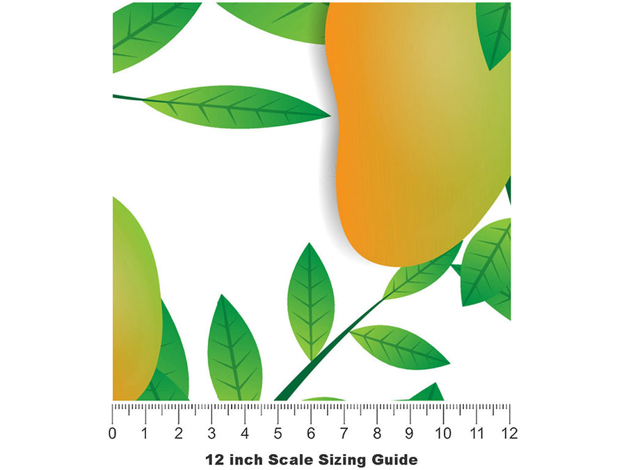 Springfel Tree Fruit Vinyl Film Pattern Size 12 inch Scale~Rwraps Springfel Tree Fruit Sizing Chart~2