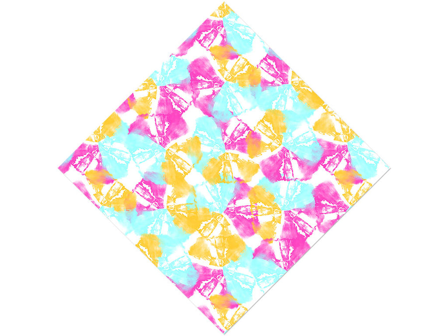 Springtime Petals Tie Dye Vinyl Wrap Pattern