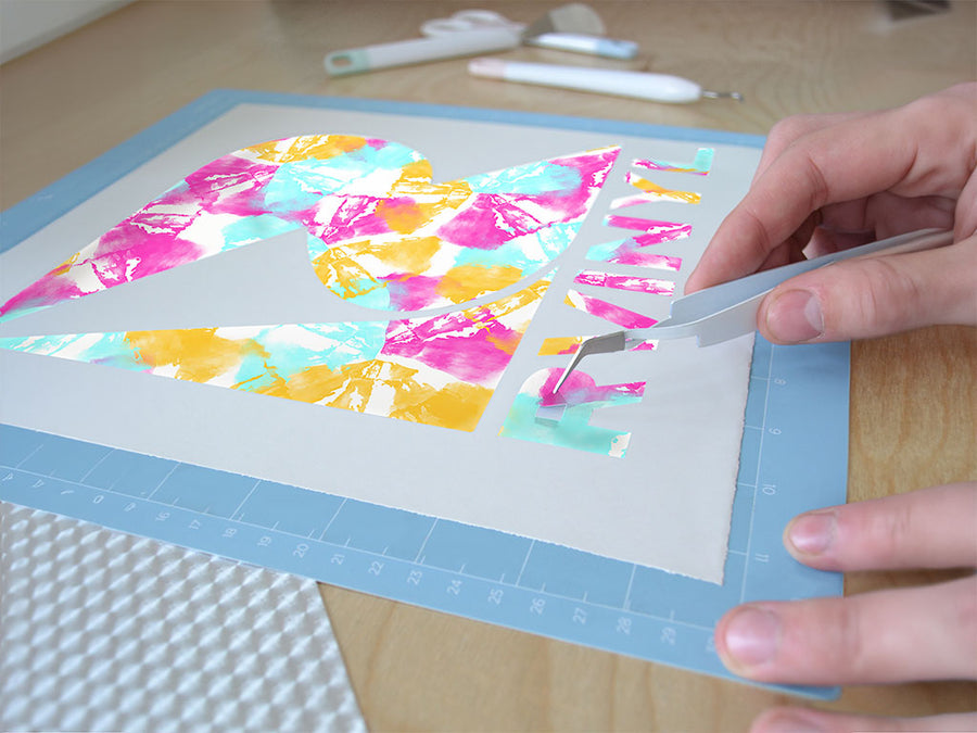 springtime petals tie dye Easy Weed Craft Vinyl