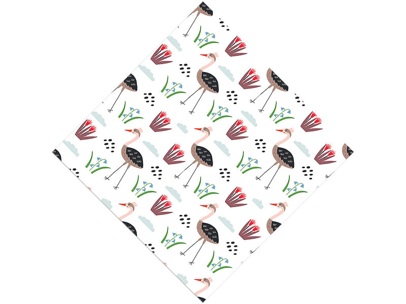 Springtime Strut Birds Vinyl Wrap Pattern