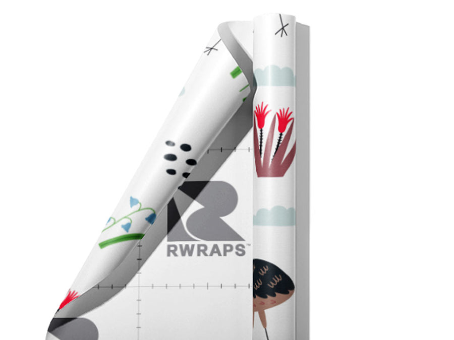 Springtime Strut Birds Wrap Film Sheets~Rwraps Series 914 Springtime Strut Birds Scrolled Sheet~3