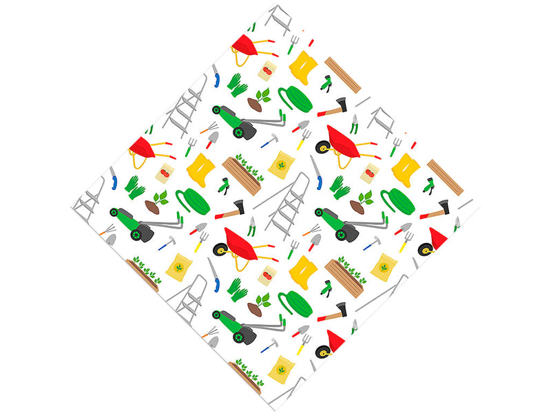 Springtime Work Gardening Vinyl Wrap Pattern