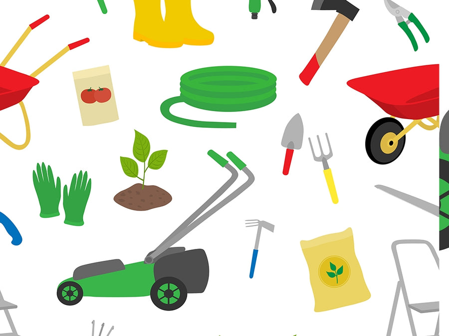 Springtime Work Gardening Vinyl Wrap Pattern~Rwraps Series 914 Digitally Printed Vinyl Wrap~0