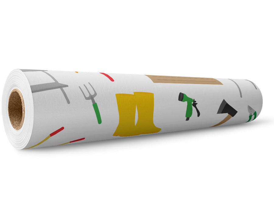 Springtime Work Gardening Wrap Film Wholesale Roll~Rwraps Series 914 Digitally Printed Vinyl Roll~5