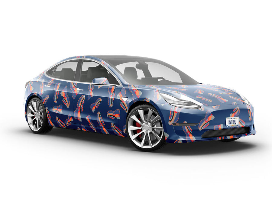 Sprinting Shoes Sport Vehicle Vinyl Wrap