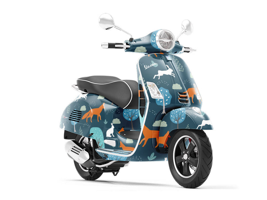 Stalking Prey Animal Vespa Scooter Wrap Film