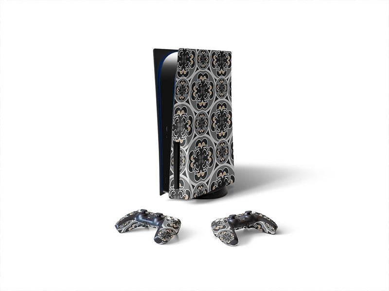 stamped fortitude art deco Sony PS5 DIY Skin