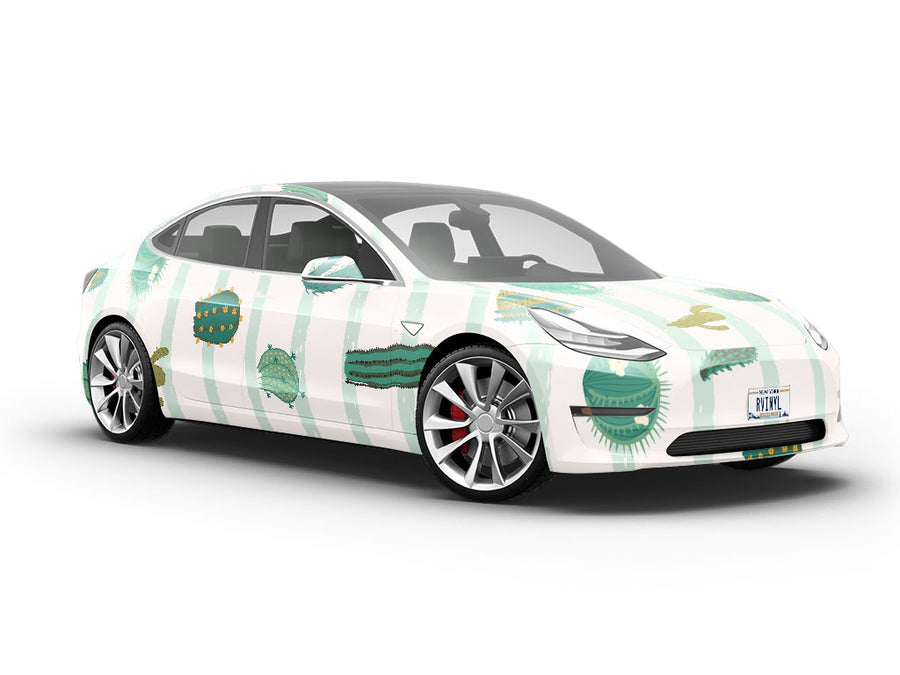 Stand Out Cacti Vehicle Vinyl Wrap