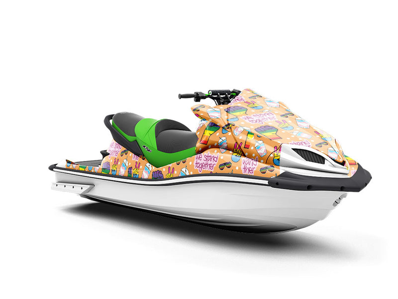 Stand Proud Americana Jet Ski Vinyl Customized Wrap