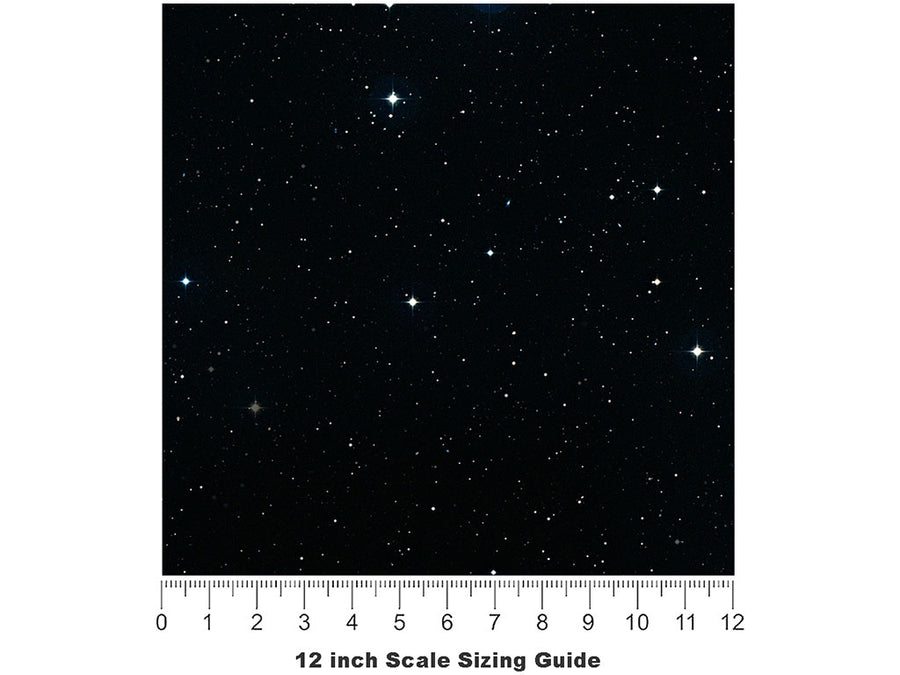 Star Evening Science Fiction Vinyl Film Pattern Size 12 inch Scale~Rwraps Star Evening Science Fiction Sizing Chart~2