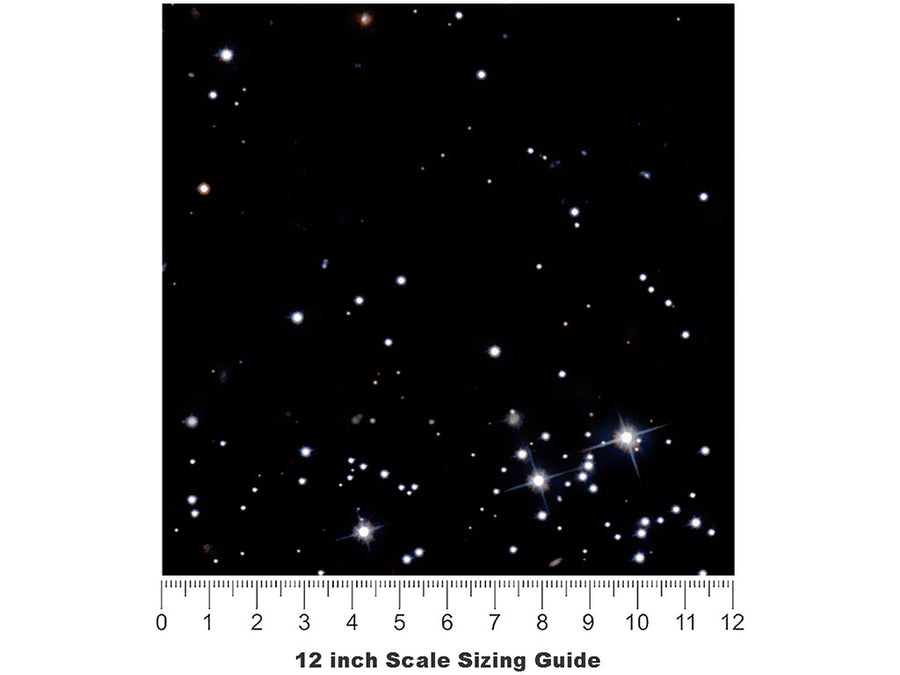 Star Night Science Fiction Vinyl Film Pattern Size 12 inch Scale~Rwraps Star Night Science Fiction Sizing Chart~2