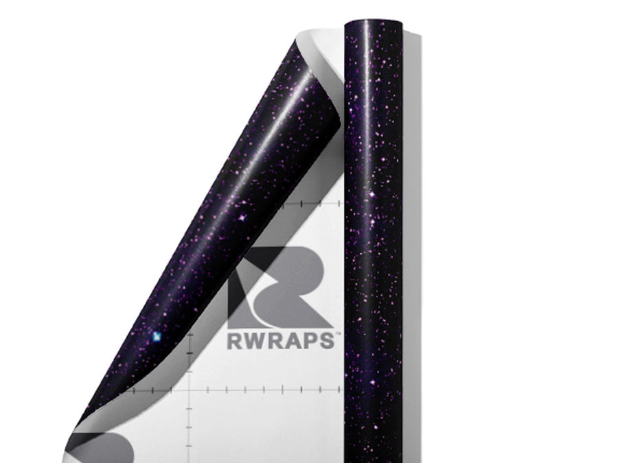 Starfield Purp Science Fiction Wrap Film Sheets~Rwraps Series 914 Starfield Purp Science Fiction Scrolled Sheet~3