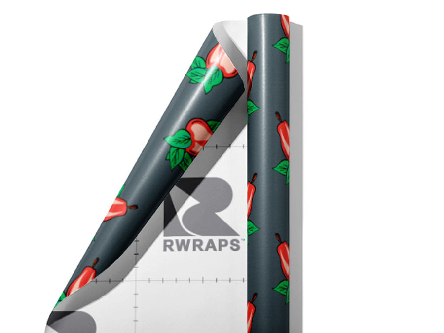 Starkrimson Savorings Fruit Wrap Film Sheets~Rwraps Series 914 Starkrimson Savorings Fruit Scrolled Sheet~3