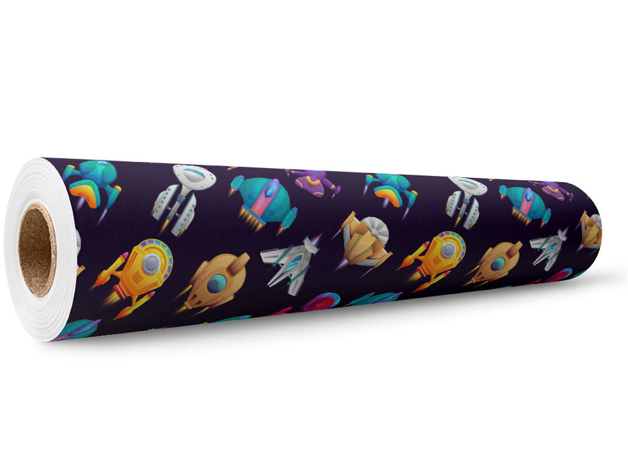 Starship Infantry Science Fiction Wrap Film Wholesale Roll~Rwraps Series 914 Digitally Printed Vinyl Roll~5