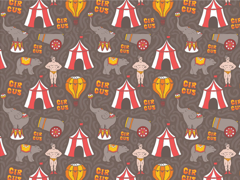 Steady Strongman Circus Vinyl Wrap Pattern~Rwraps Series 914 Digitally Printed Vinyl Wrap~0