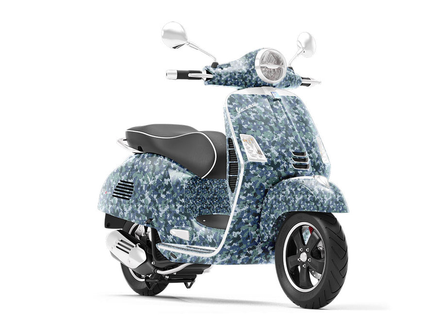 steel Marpat Camouflage Vespa Scooter Wrap Film