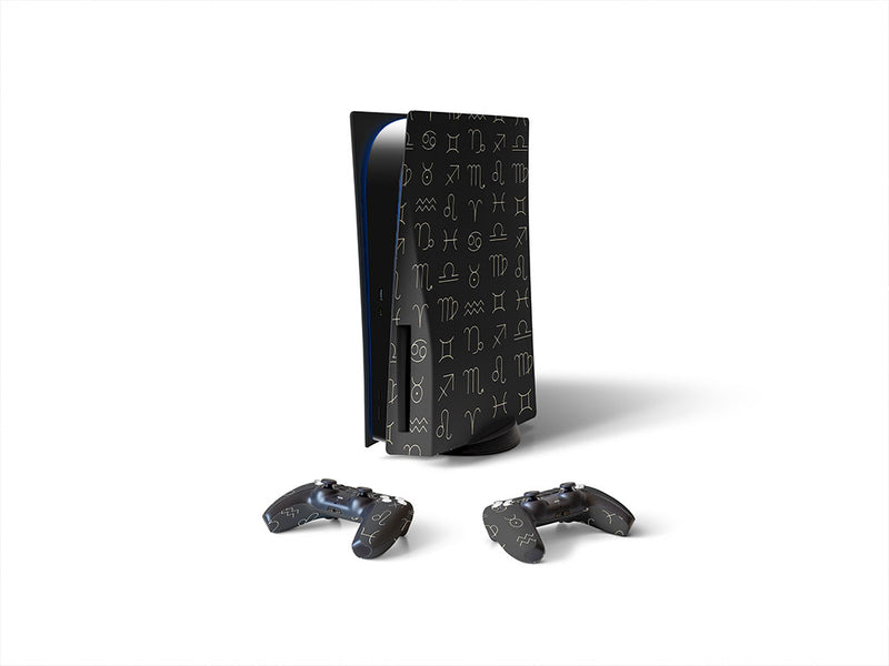 stellar symbols astrology Sony PS5 DIY Skin