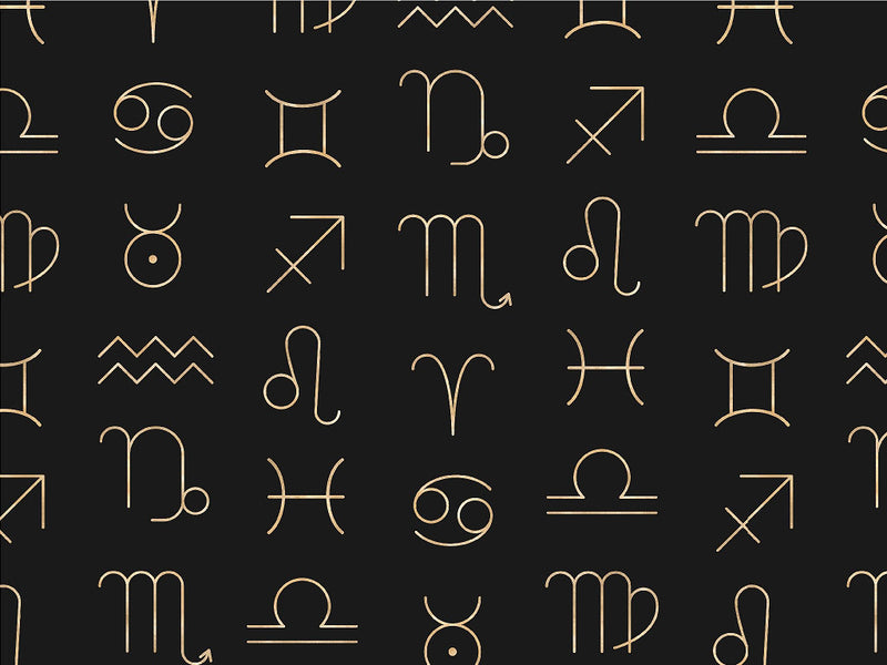 Stellar Symbols Astrology Vinyl Wrap Pattern~Rwraps Series 914 Digitally Printed Vinyl Wrap~0