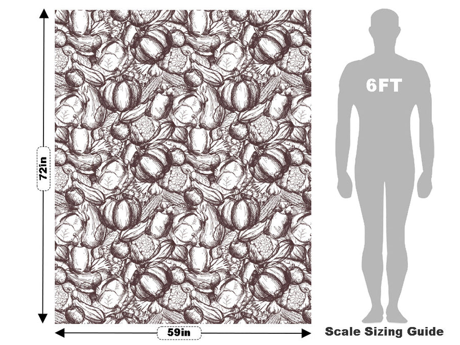 Still Life Harvest Gardening Vehicle Wrap Scale~Rwraps Series 914 Still Life Harvest Gardening Measurements~1