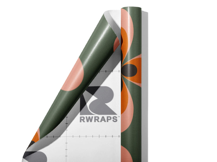 Stone Ponies Retro Wrap Film Sheets~Rwraps Series 914 Stone Ponies Retro Scrolled Sheet~3