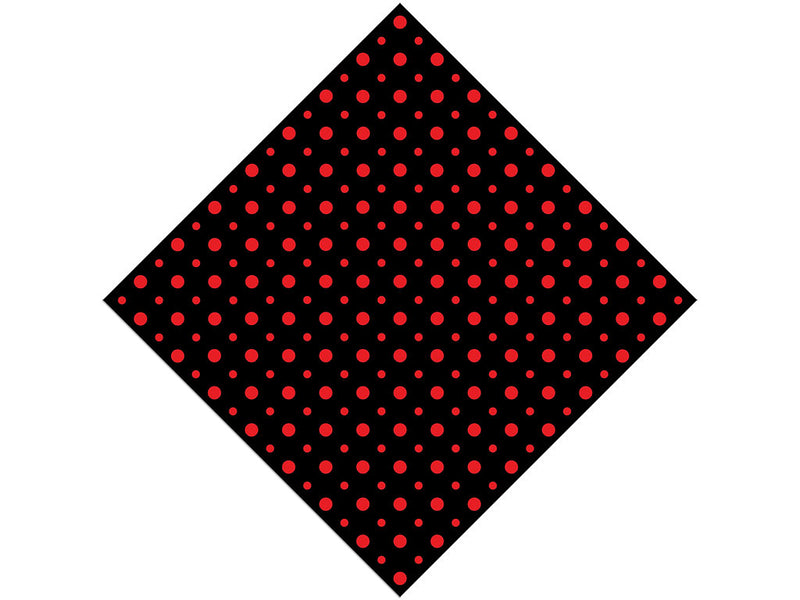 Stoplight Red Polka Dot Vinyl Wrap Pattern
