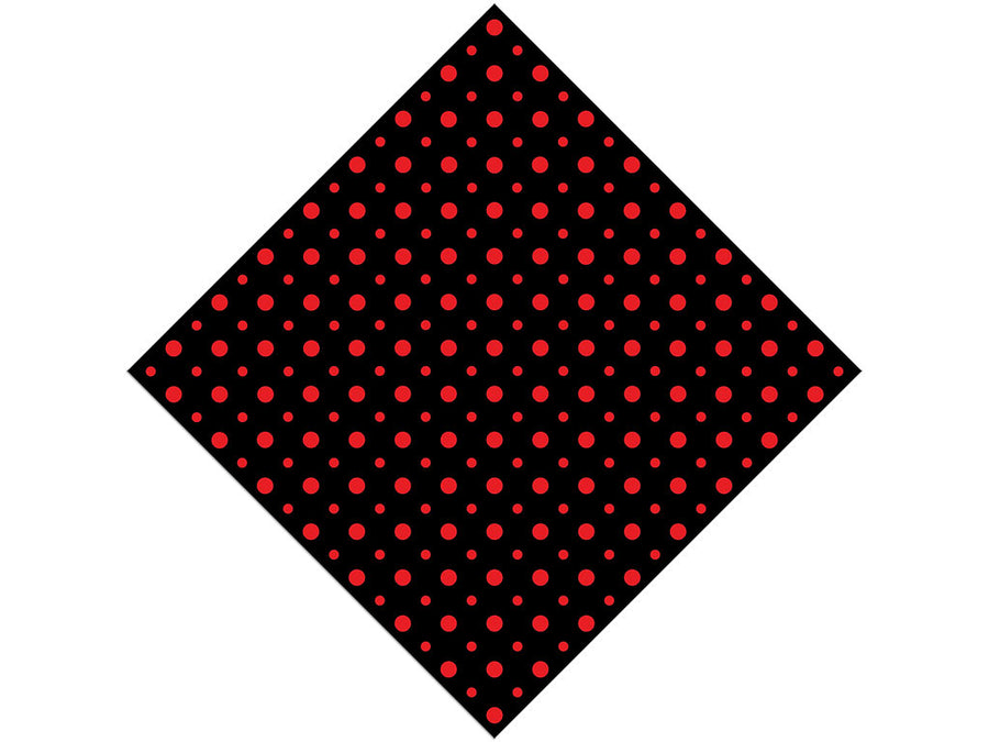 Stoplight Red Polka Dot Vinyl Wrap Pattern