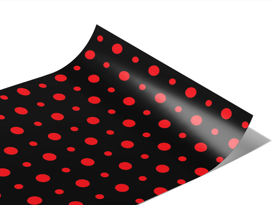 Stoplight Red Polka Dot Vinyl Wraps~Rwraps Series 914 Digitally Printed Vinyl Wrap~0