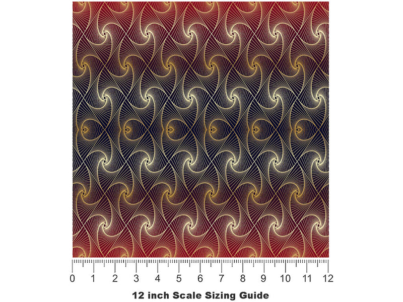 Stoplight Stories Optical Illusion Vinyl Film Pattern Size 12 inch Scale~Rwraps Stoplight Stories Optical Illusion Sizing Chart~2