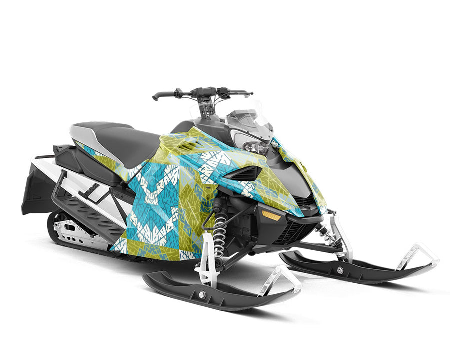 Storm Drain Art Deco Custom Wrapped Snowmobile