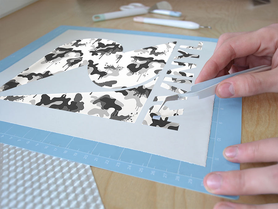 storm graffiti camouflage Easy Weed Craft Vinyl
