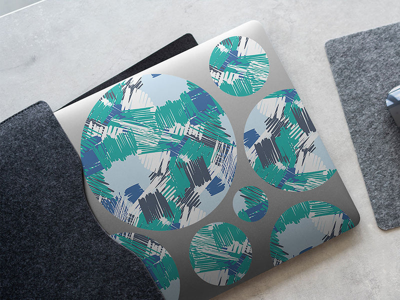 stormy memories abstract geometric DIY Laptop Stickers