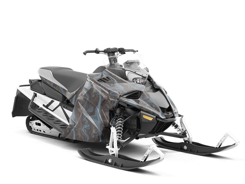 Stormy Night Epoxy-Resin Custom Wrapped Snowmobile
