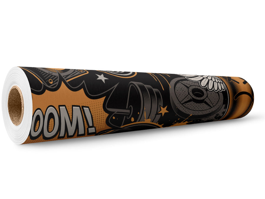 Straight Letter Graffiti Wrap Film Wholesale Roll~Rwraps Series 914 Digitally Printed Vinyl Roll~5