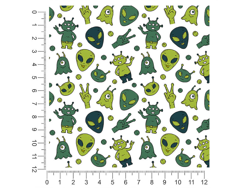 strange visitors science fiction 1ft x 1ft Craft Sheets