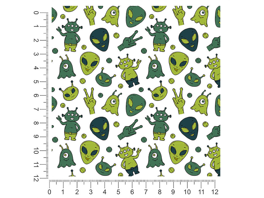 strange visitors science fiction 1ft x 1ft Craft Sheets