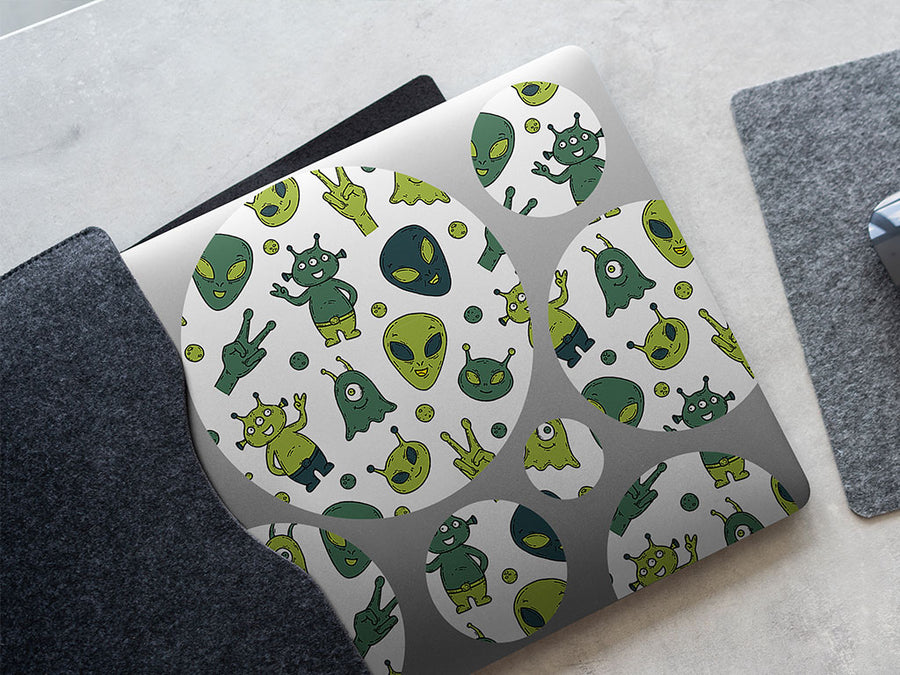 strange visitors science fiction DIY Laptop Stickers