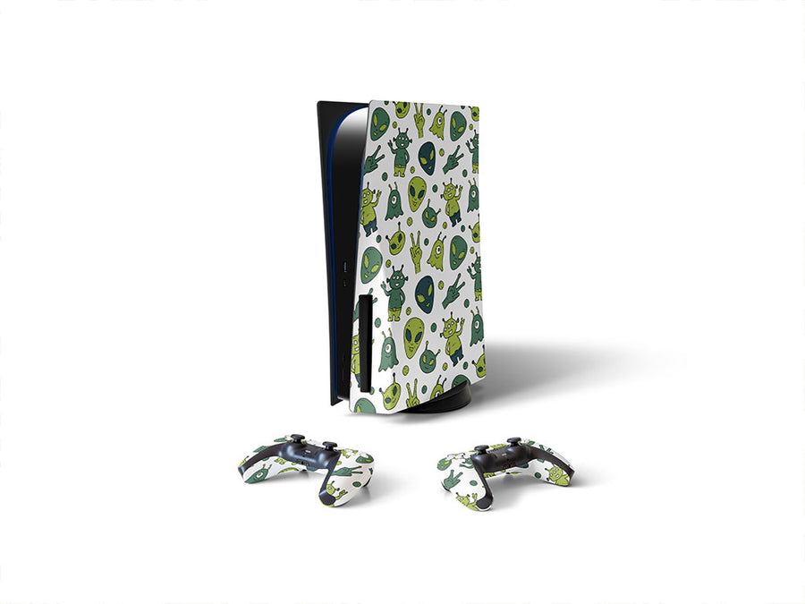 strange visitors science fiction Sony PS5 DIY Skin