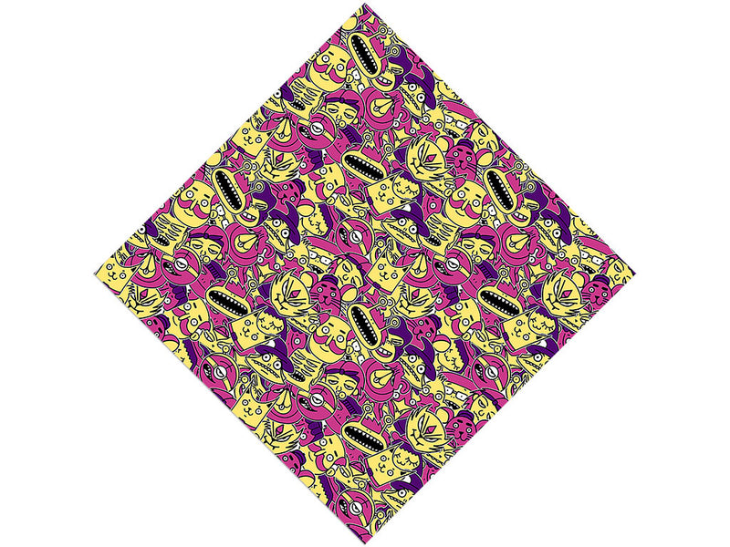 Strange Visitors Sticker Bomb Vinyl Wrap Pattern