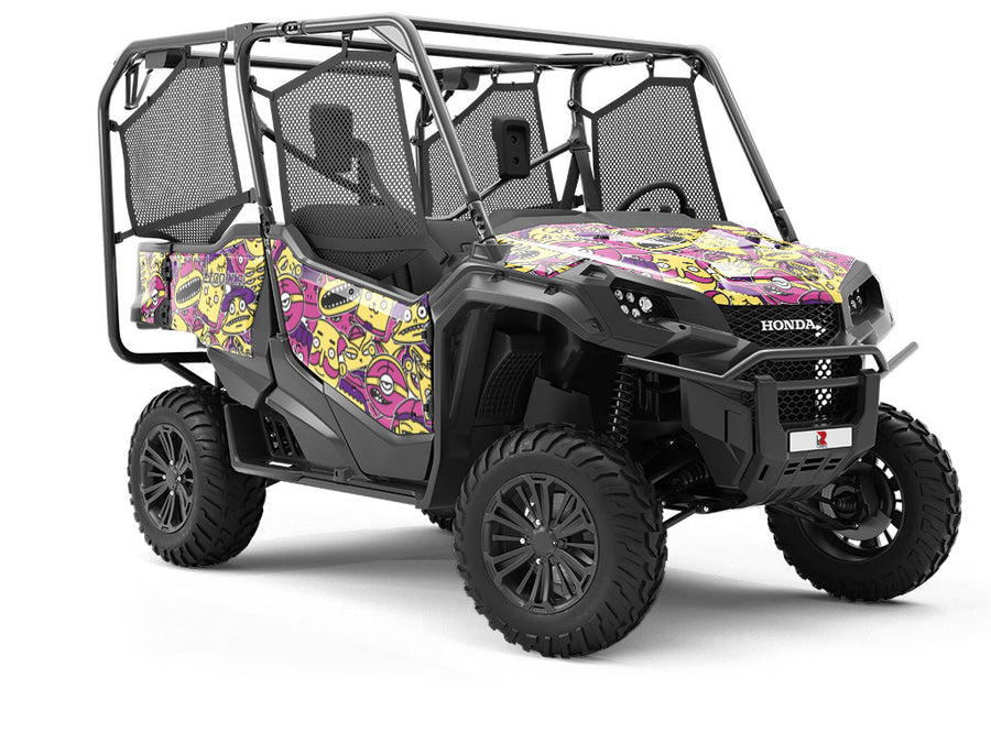 Strange Visitors Sticker Bomb Utility Vehicle Vinyl Wrap