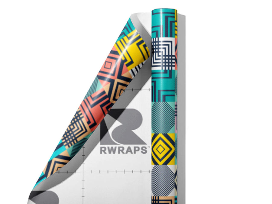Stranger Than Mosaic Wrap Film Sheets~Rwraps Series 914 Stranger Than Mosaic Scrolled Sheet~3