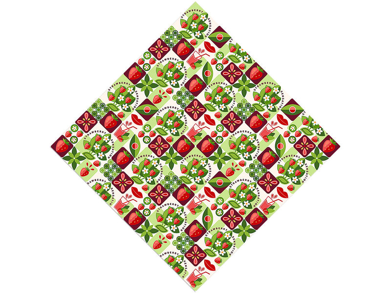Strawberry Jam Mosaic Vinyl Wrap Pattern