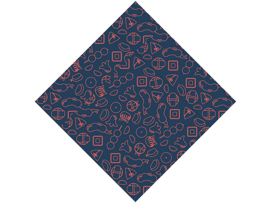 Street Food Food Vinyl Wrap Pattern